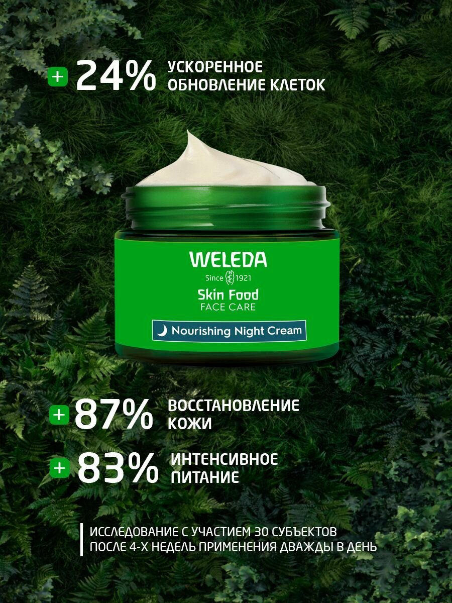 Weleda Питательный ночной крем для лица SKIN FOOD, для сухой кожи, 40 мл — фото 1