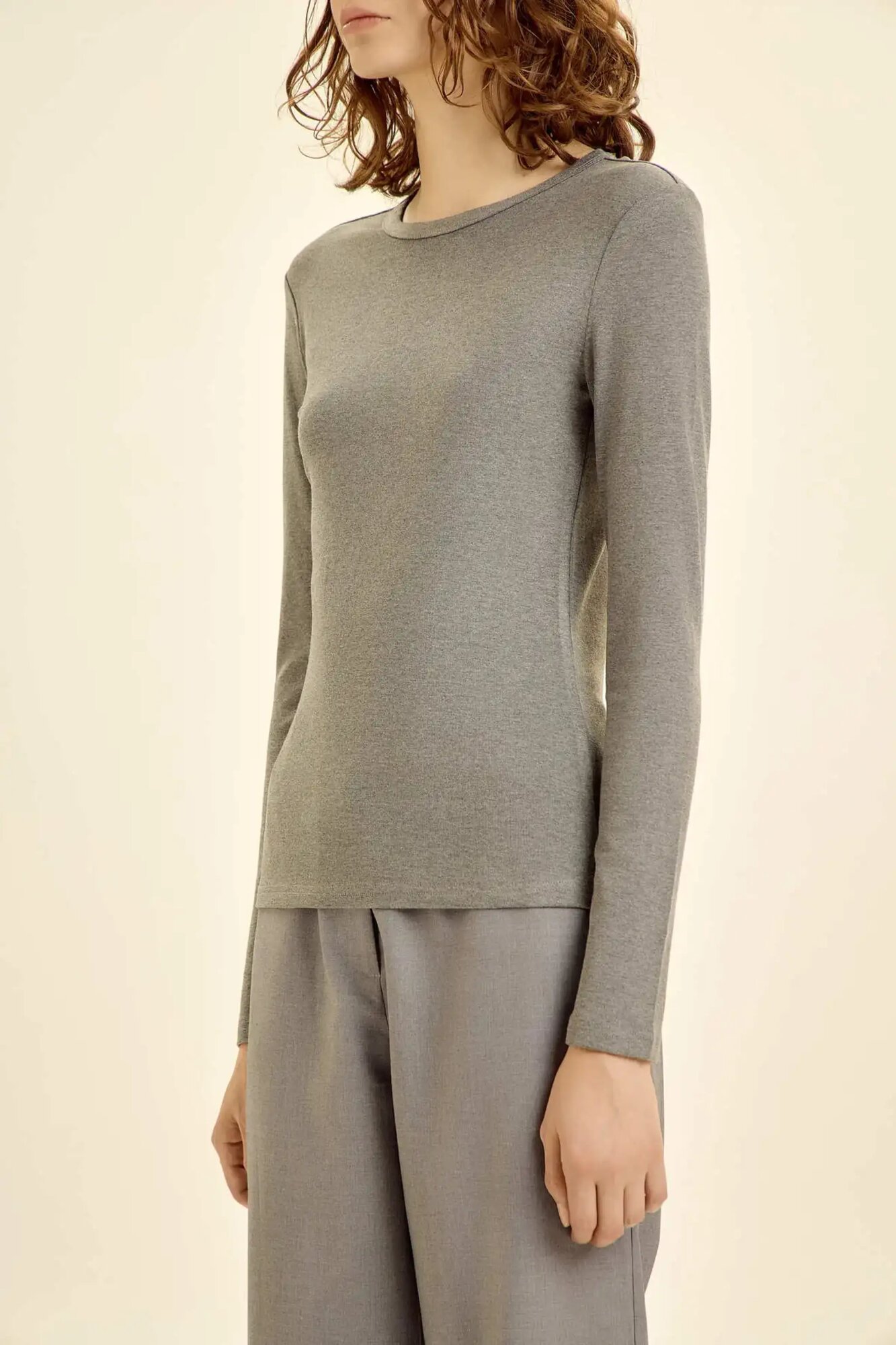 Лонгслив Selfie, размер S, , серый — фото 1