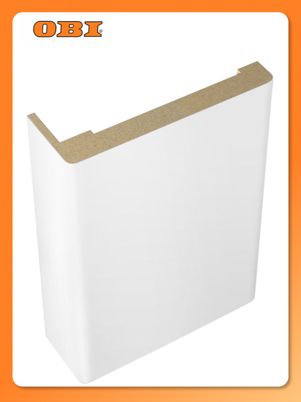 Телескопический наличник VellDoris Юта МДФ ПВХ белый 70x2200мм