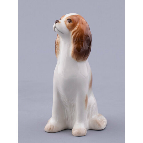 Фарфоровая скульптура Кавалер кинг-чарльз спаниель Императорский фарфоровый завод 3545₽