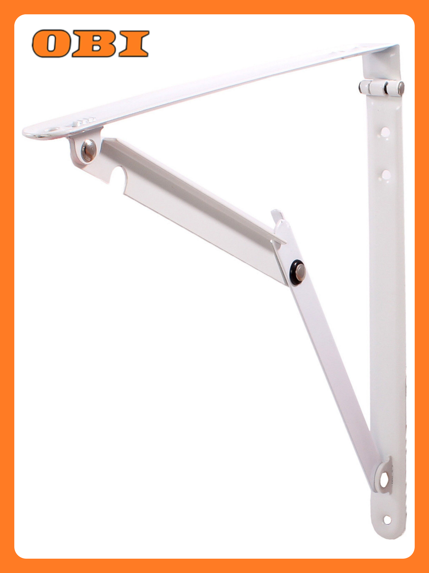 Кронштейн для полки Larvij белый 300х25х300 мм