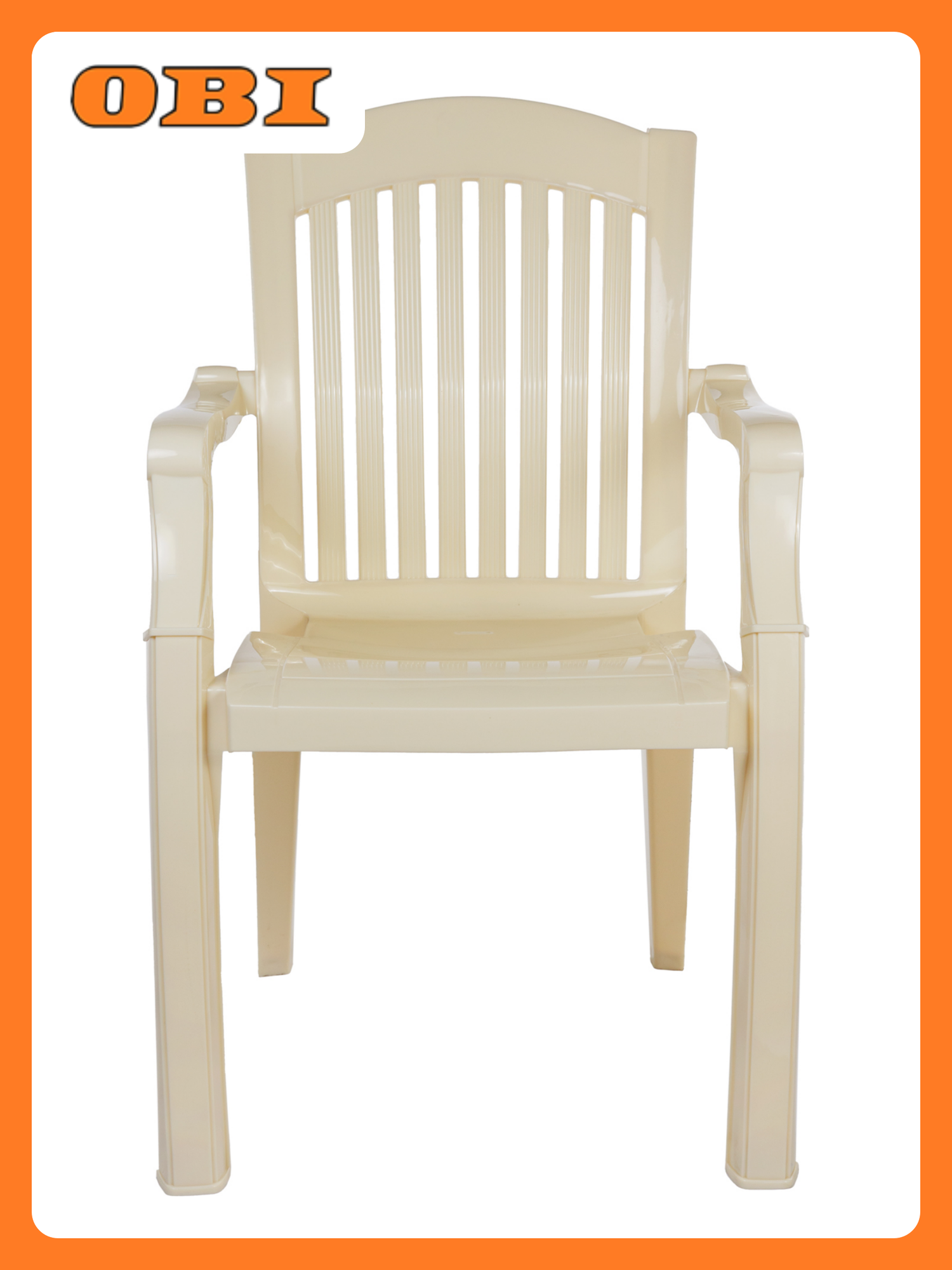 Кресло СПГ "Премиум", влагостойкое, бежевое, пластик, 56х45х90 см