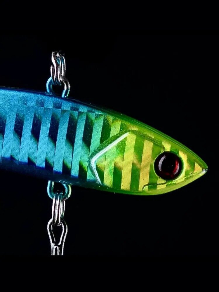 Виб раттлин для зимней рыбалки на судака, форель; воблер зимний глубинный Eclipse Mini Slight (7,5 см) цвет 111 — фото 1