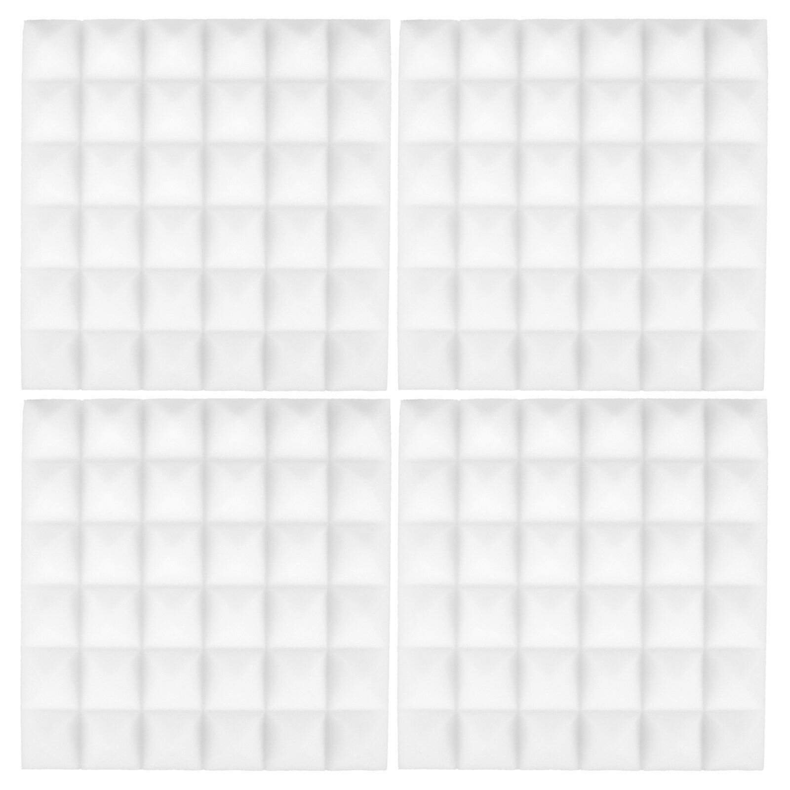 Акустические Панели Из Поролона Для Студий Записи И Домашних Кинотеатров Белого Цвета 4 Штуки