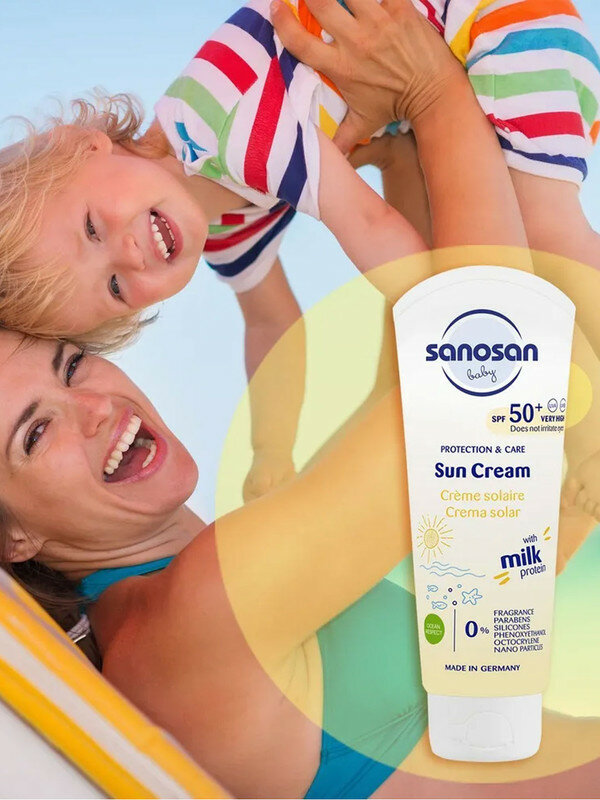 Лосьон Sanosan Baby солнцезащитный SPF 50 0м+ 100мл — фото 1