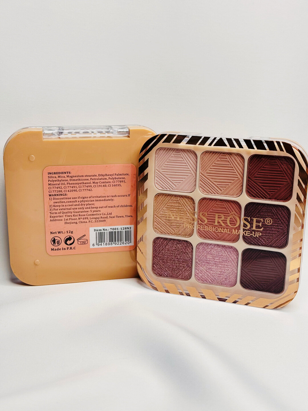MISS ROSE палетка теней для глаз, 9 оттенков — фото 1