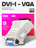 Переходник DVI-VGA, для компьютера и проектора, ферритовые кольца...