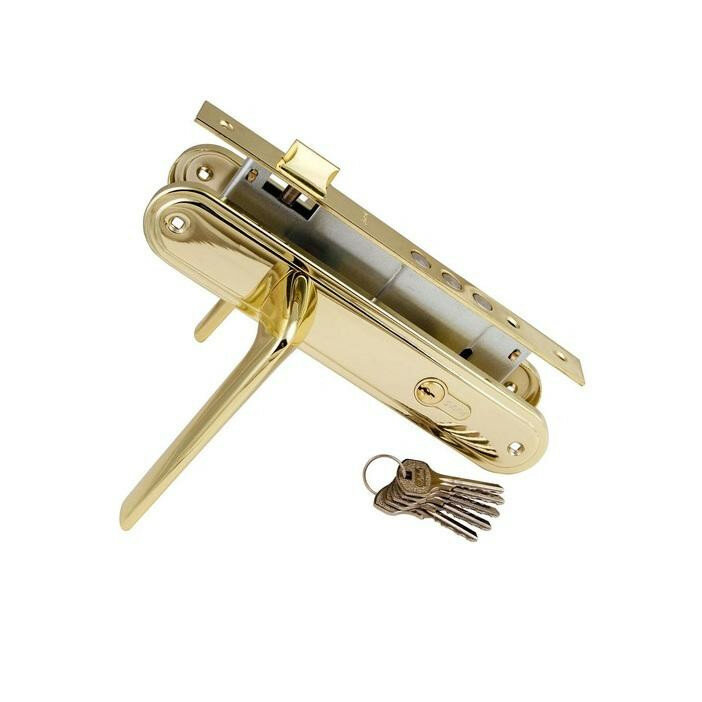 Замок врезной 185-45/3 мод.840 рв золото м/о 85 S-locked 121794