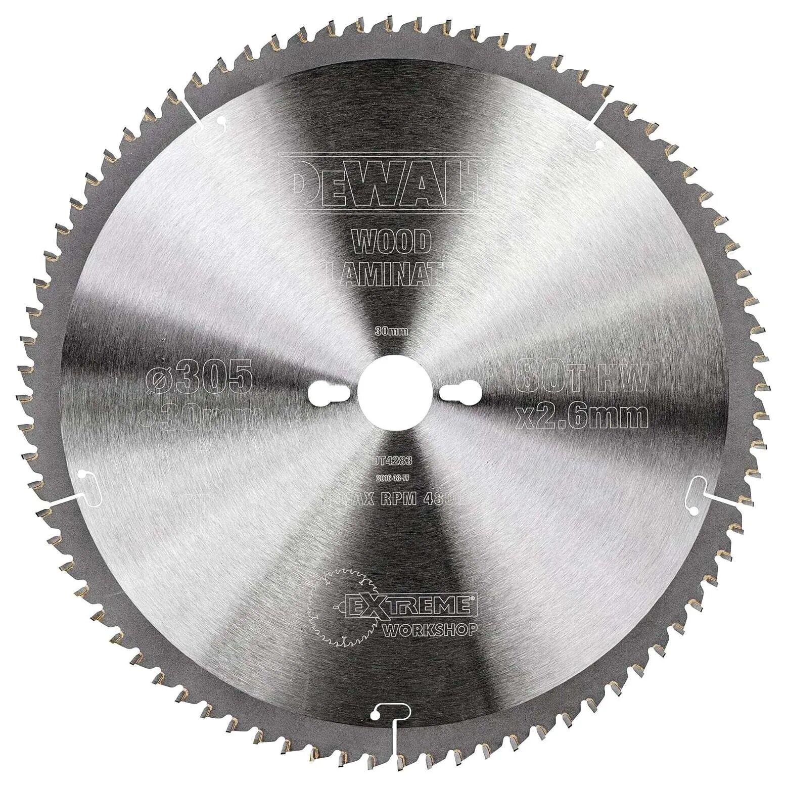 Пильный диск по дереву DeWALT "EXTREME" 305x30мм T80 DT4283-QZ