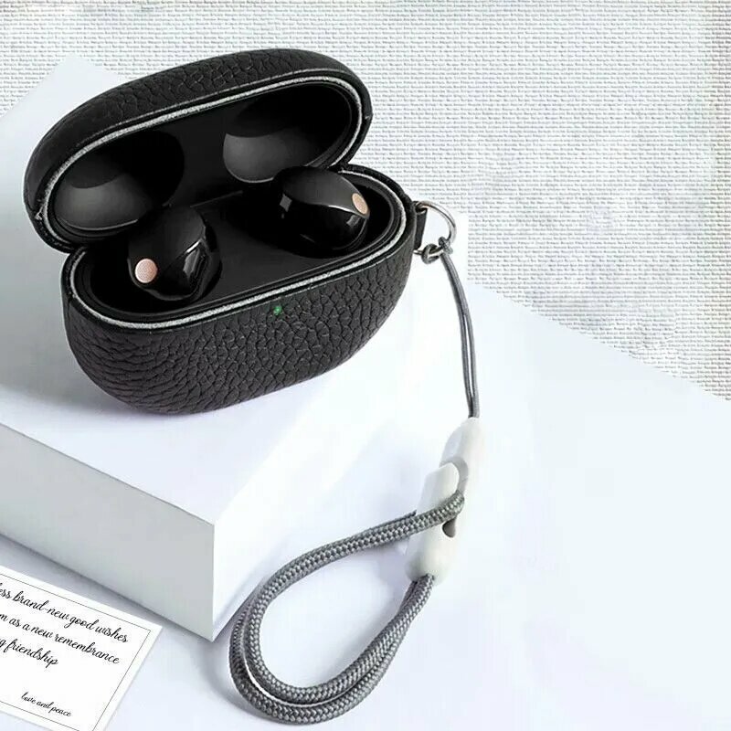 Чехол из натуральной кожи для SONY WF-1000XM5 Мягкая обложка