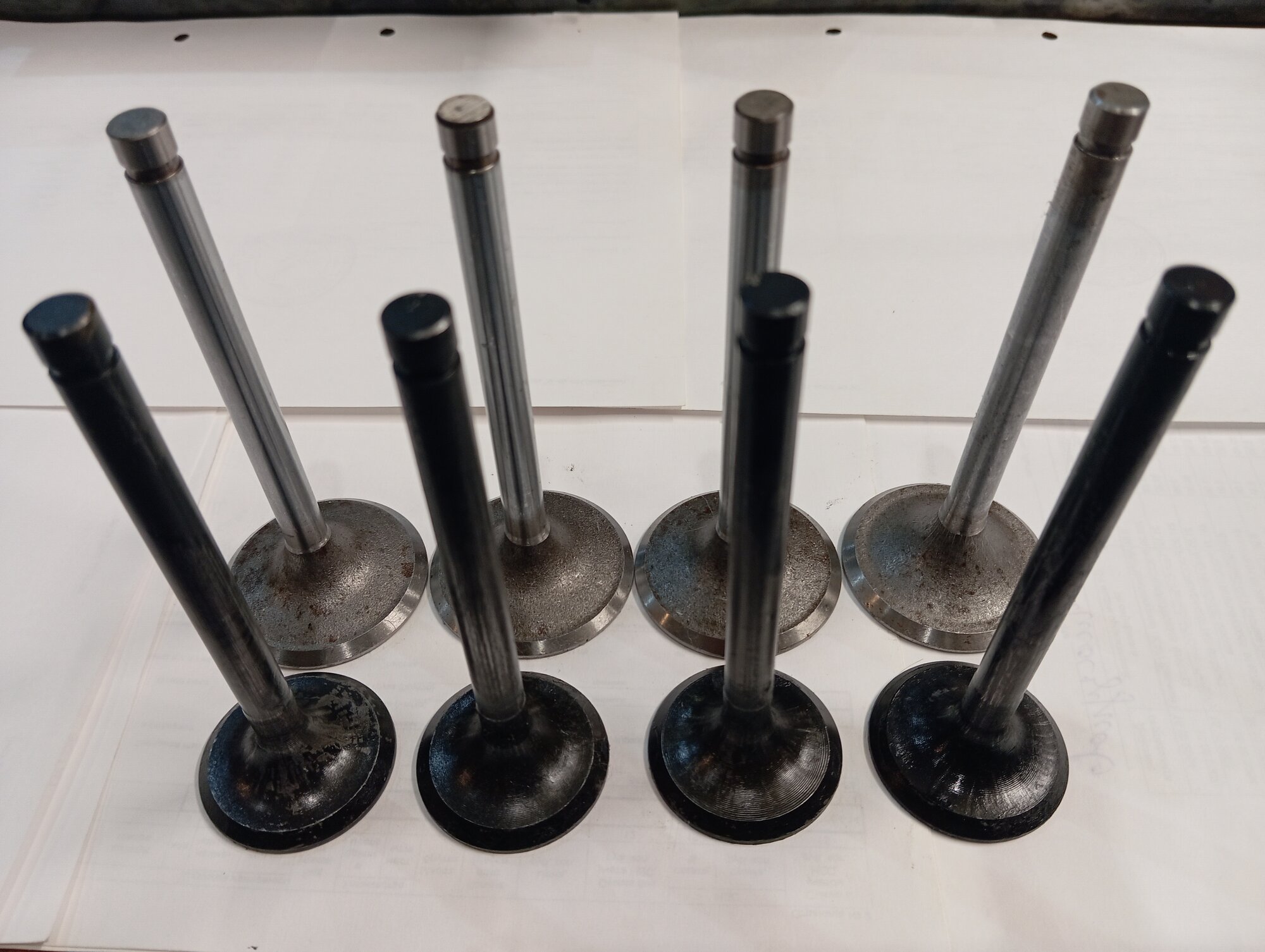 Комплект клапанов на ГАЗ 24. упаковка 8 шт.