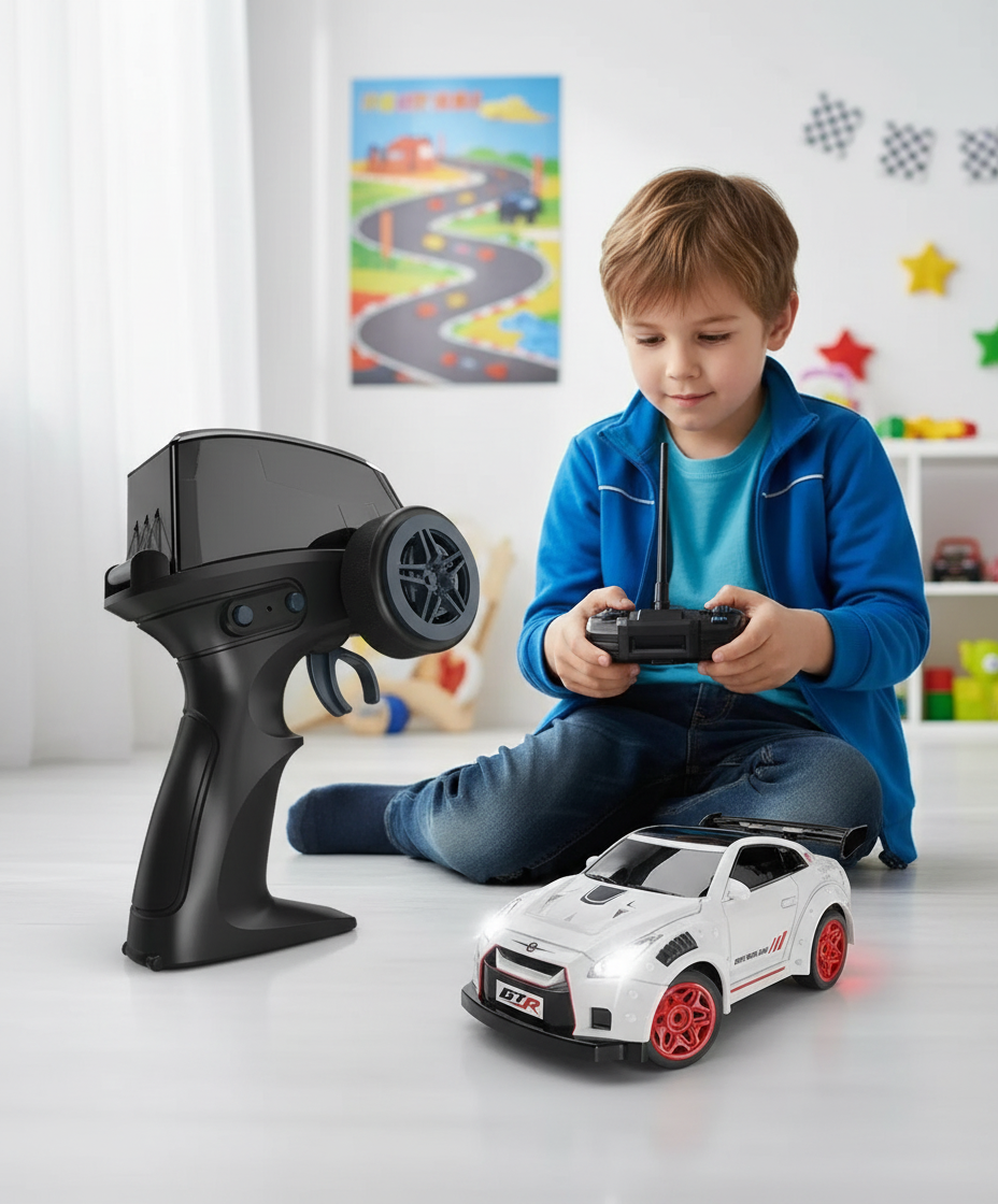 Радиоуправляемая машинка 1:64 с дрифтом GTR, гоночная игрушка для мальчиков, подарок детям