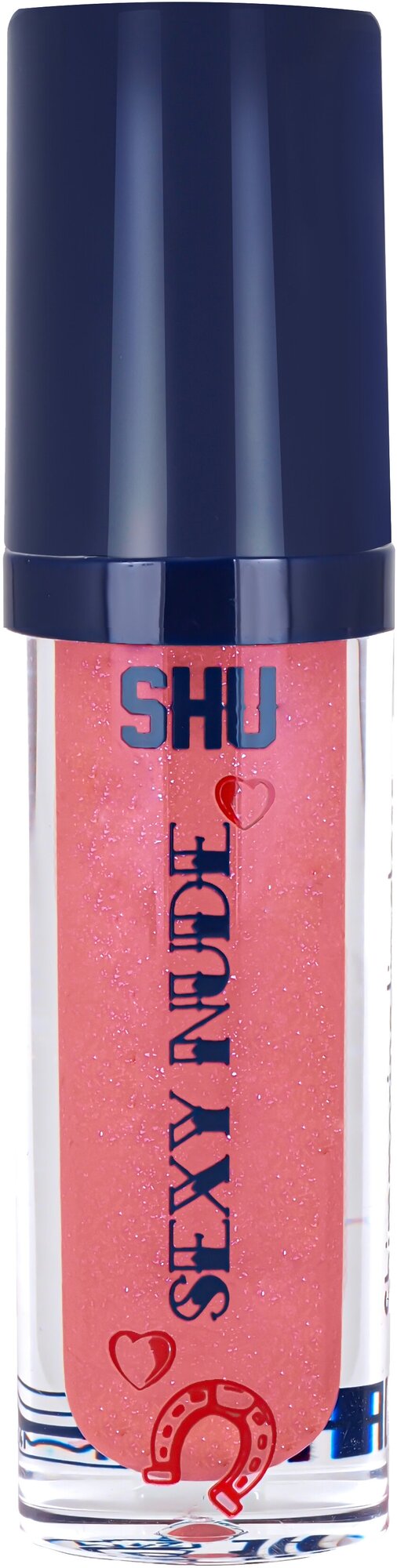 Блеск для губ SHU Sexy Nude, №447, мерцающий, увлажняющий, с витамином E, 3.5 мл