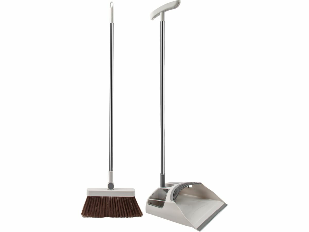 Набор для уборки PERFECTO LINEA Easy Grip щетка для пола с совком (43-292783) — фото 1