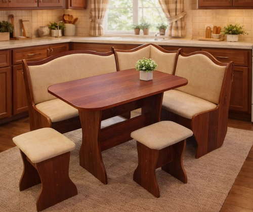 Изображение товара Кухонный уголок "Алёнка 2", из ЛДСП, обивка тканью, цвет итальянский орех