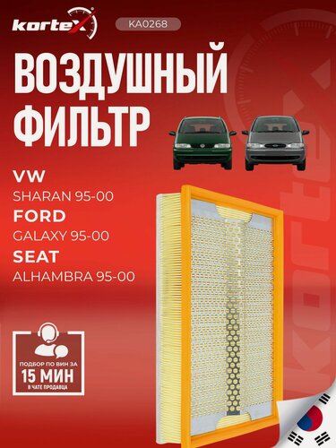 Изображение товара Фильтр воздушный Форд Гэлакси, Volkswagen Шаран, Сеат Альхамбра SO1143, PF1069, LX688