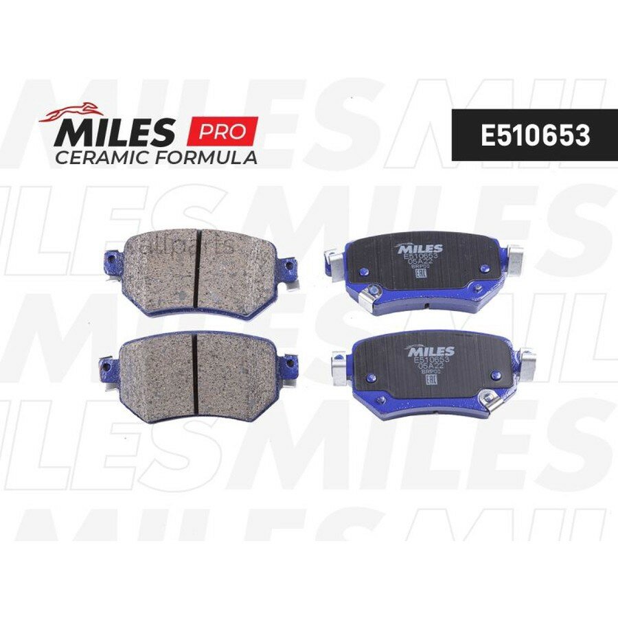 MILES E510653 Колодки тормозные MAZDA 6 12- задние Ceramic