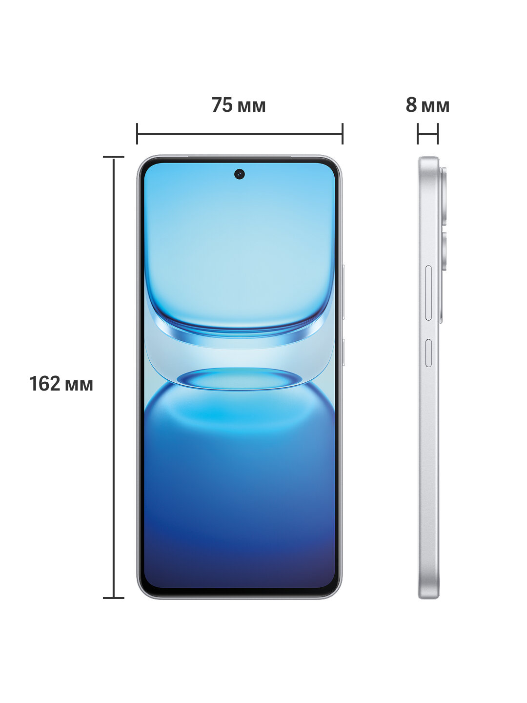 Смартфон iQOO Z10 Lite 8+128, AMOLED, стереодинамики, IP68/69, 6000мАч, белый — фото 1