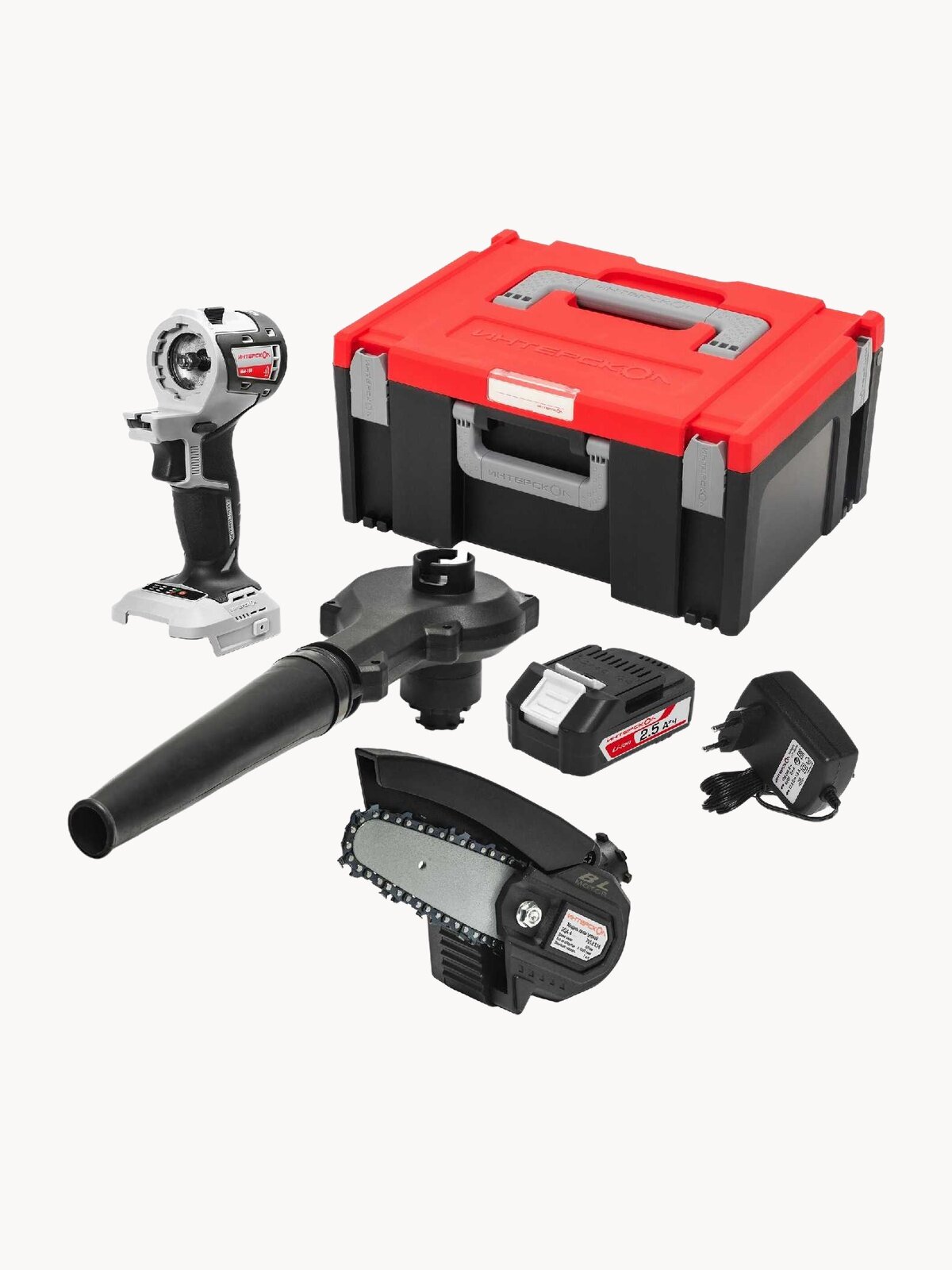 Набор "Расширенный Садовник" Интерскол мультимакс, 2 модуля, мультибокс, 755.4.3.42