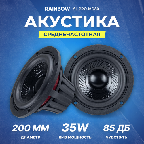 Акустика Rainbow SL PRO-MD80 3 8 см RMSMAX 3570 Вт 4 Ом 95 Гц-20 кГц СЧ 2989000₽