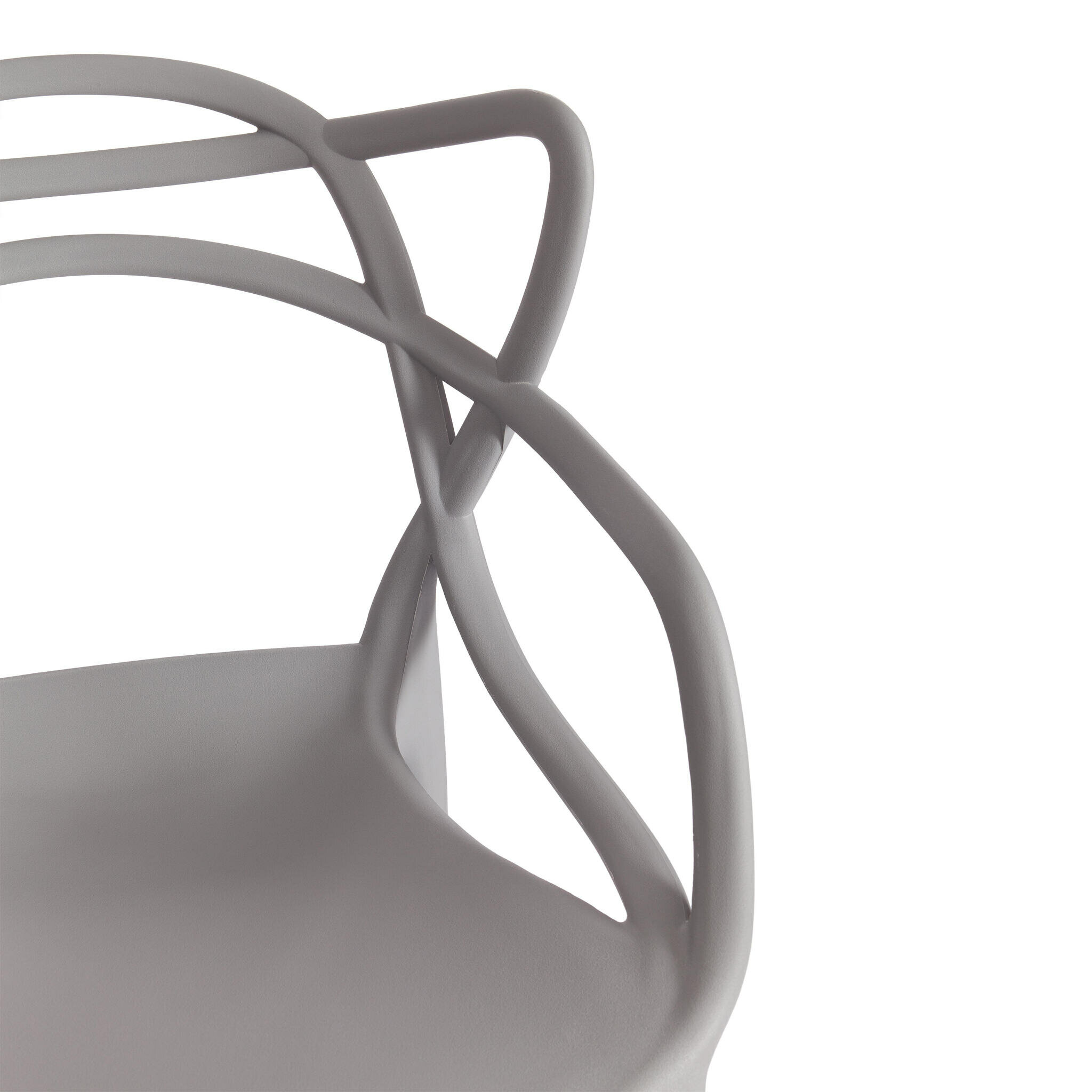Стул для кухни со спинкой Tetchair Cat Chair (mod. 028), пластик, белый Hoff - фото №6