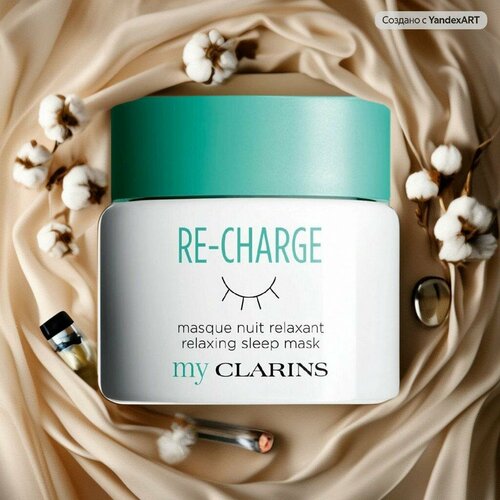 Clarins расслабляющая маска для сна re charge