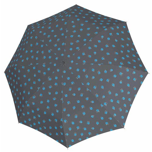 Мини-зонт Derby, серый/бирюзовый