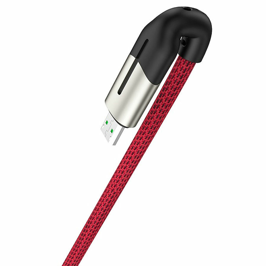 Кабель USB HOCO U68 Micro USB - MicroUSB, 4A, 1.2 м, красный — фото 1