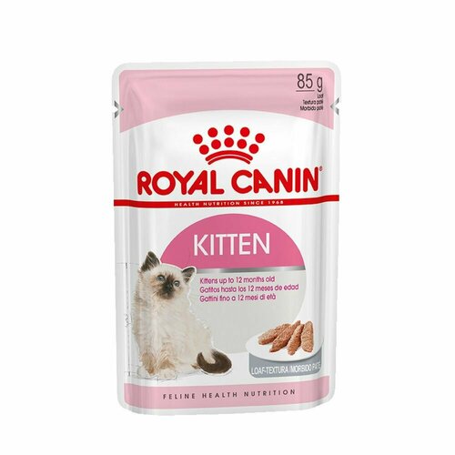 Royal Canin Kitten (паштет) Влажный корм для котят в период второй фазы роста до 12 месяцев, 3 пауча по 85г