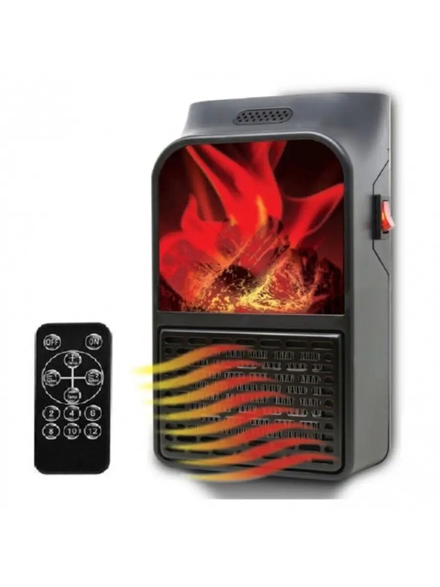 FLAME HEATER / Портативный беспроводной с LCD- дисплеем / тепловентилятор электрисеский