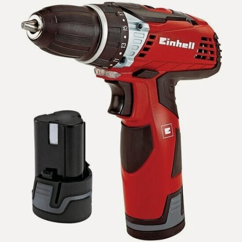 Изображение товара Дрель-шуруповерт аккумуляторная Einhell TE-CD 12 Li, 12В, 2х2.0 Ач, кейс E-box (4513619)