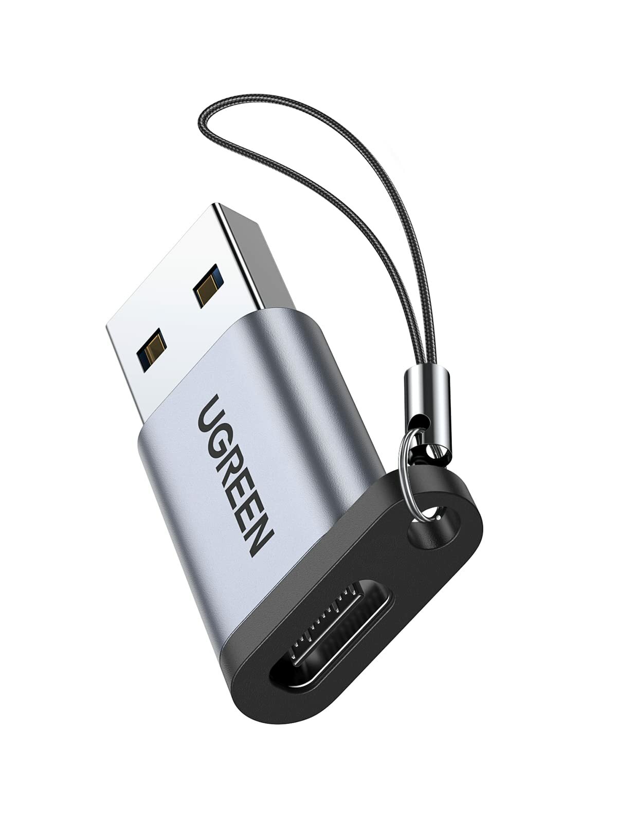 Адаптер UGREEN USB 3.0 A Male To USB-C 3.1 Female Adapter US276 Gray (50533)