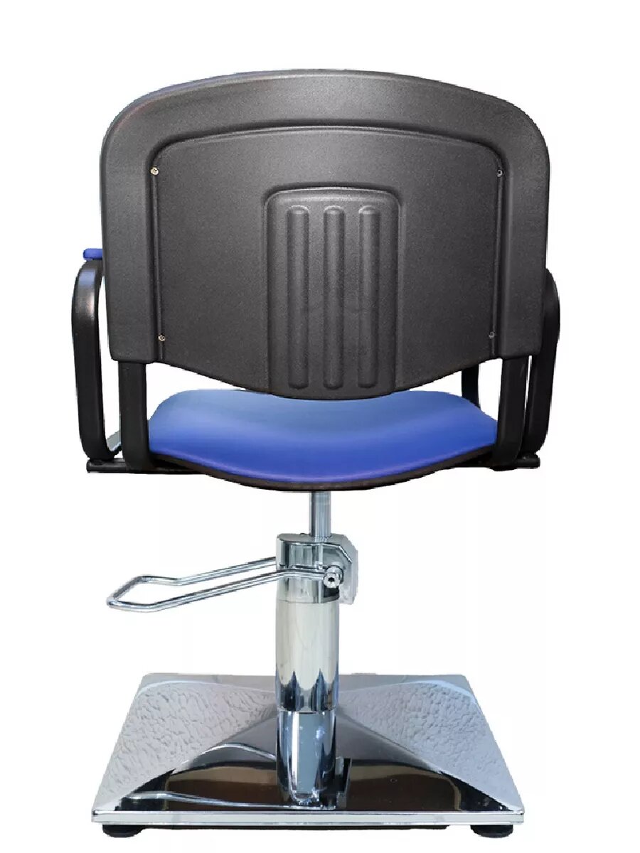 Кресло парикмахерское Kontakt квадрат синий — фото 1