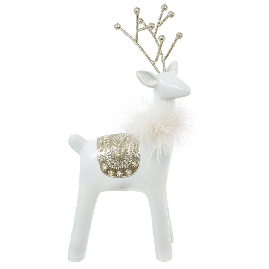 Фигурка декоративная Олень Remecoclub 14x8x28 см