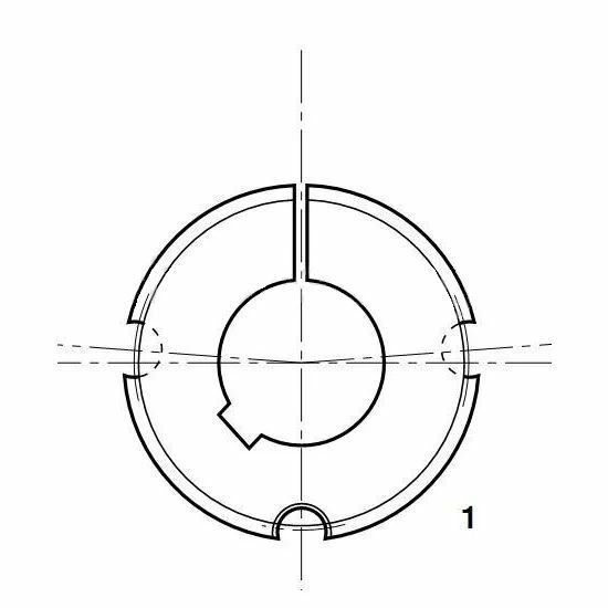 Втулка тапербуш 2517-2-1/2 — фото 1