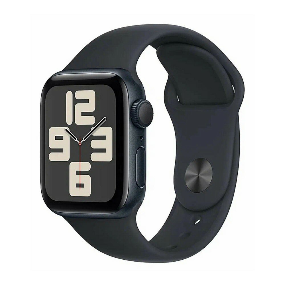 Умные часы Apple Watch SE (2024) 40mm Aluminum Case with Sport Band S/M Midnight — фото 1