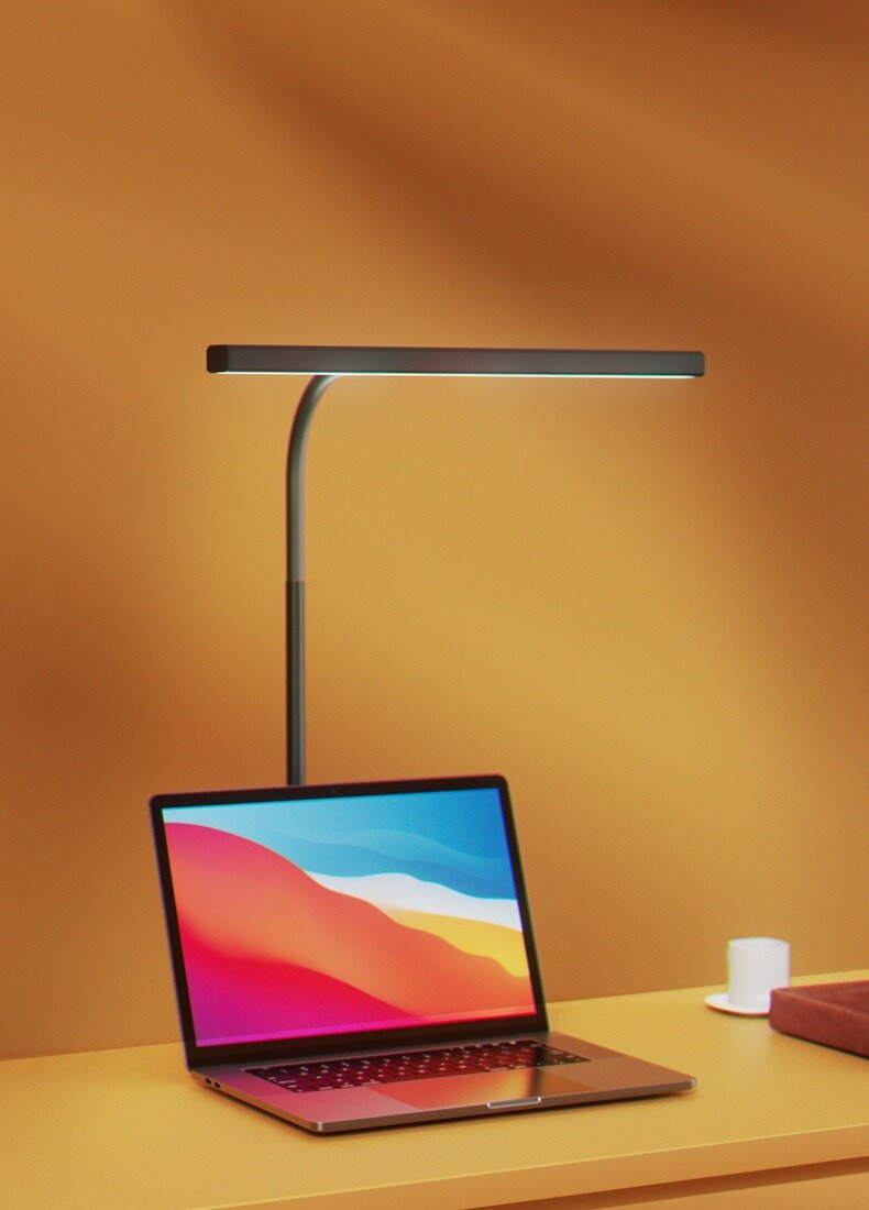 Настольная LED-лампа, 13 Вт, гибкий штатив, для дома и офиса, металлический