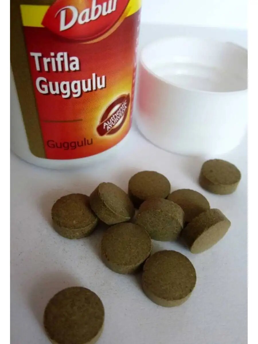 Изображение Трифала Гуггул Дабур (Trifla Guggulu), 40 таб.