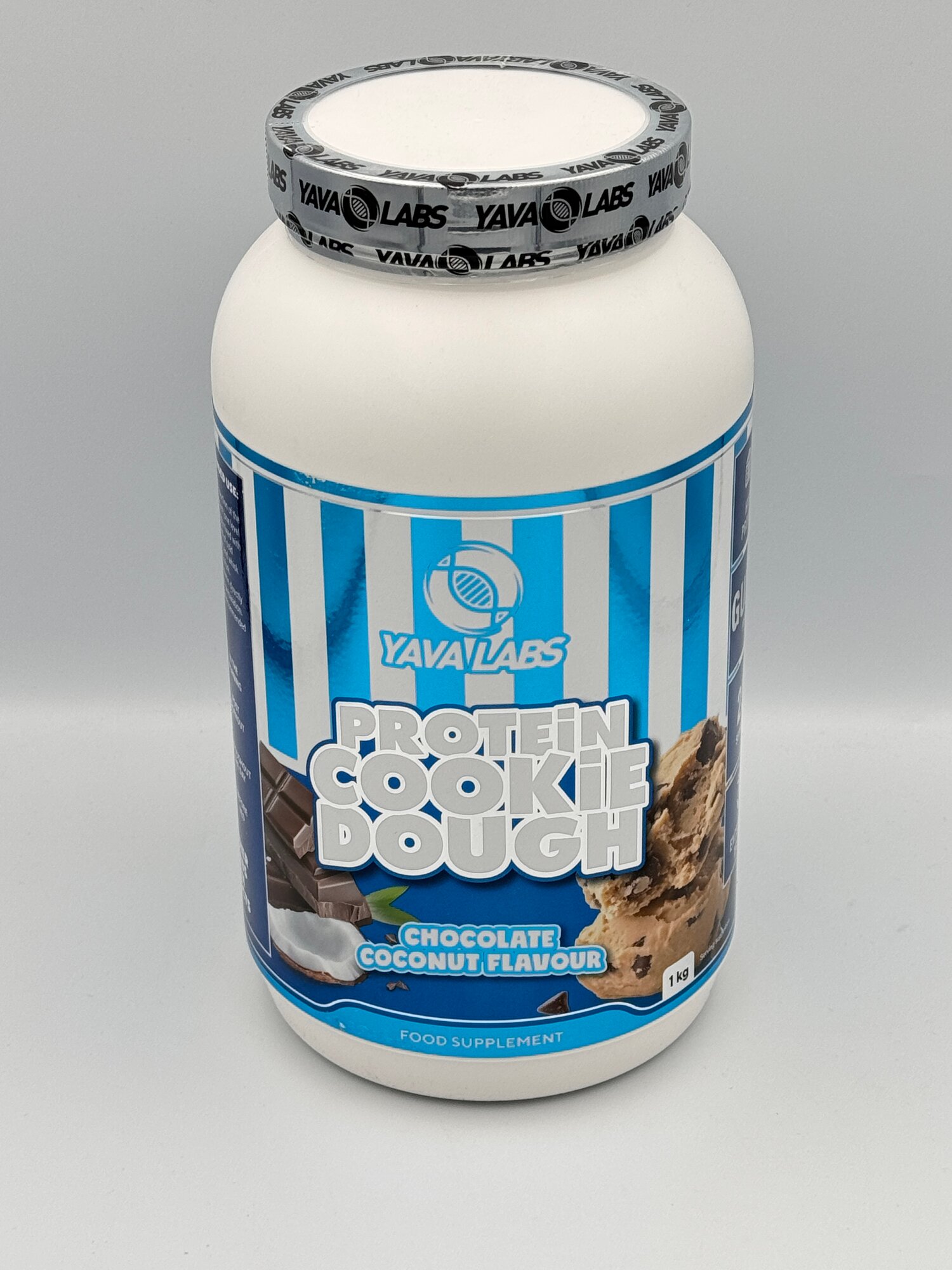 Протеиновое печенье Yava Labs "Cookie Dough", для набора массы, с шоколадом, 1 кг