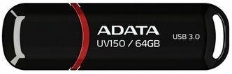 USB Flash накопитель 64Gb ADATA UV150 Black (AUV150-64G-RBK)