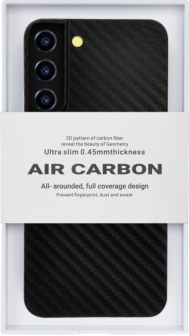 Чехол для Samsung Galaxy S22 AIR Carbon-Чёрный