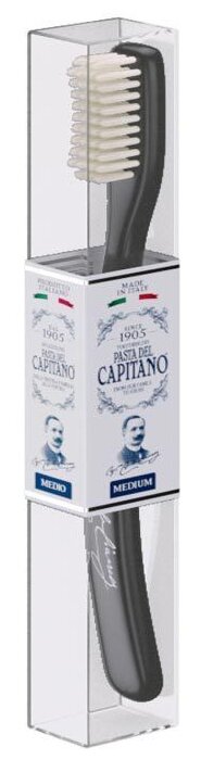 Зубная щетка Pasta del Capitano Премиальная винтажная, черный