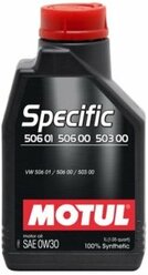 Синтетическое моторное масло Motul Specific 506 01 506 00 503 00 0W30, 1 л