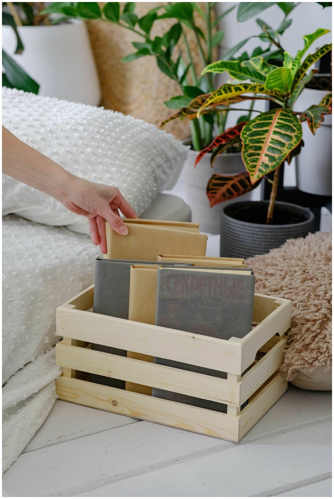Ящик деревянный для хранения, декора - фотография № 5