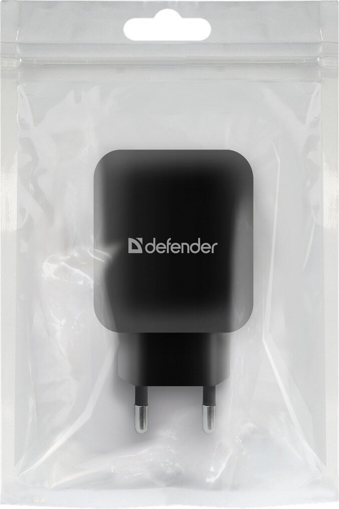 Сетевое зарядное устройство DEFENDER EPA-13, 2xUSB, 2.1A, черный - фото №6