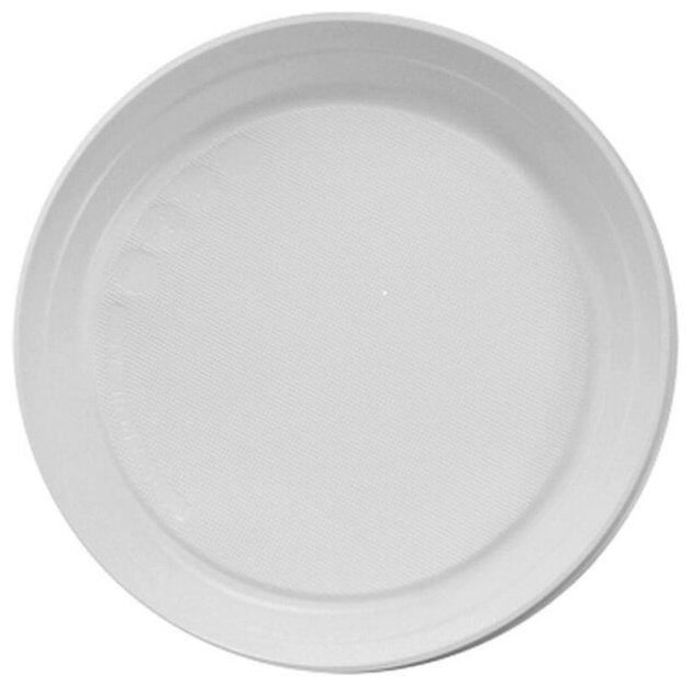 Paclan Тарелка пластиковая из PS, белая 170мм, 6шт/уп, Party Classic - фотография № 1