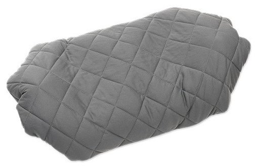 Надувная подушка Klymit Pillow Luxe Grey, серая - фотография № 1