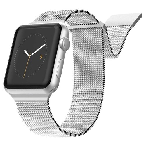 X-Doria Ремешок New Mesh Band для Apple Watch 42/44mm, серебристый