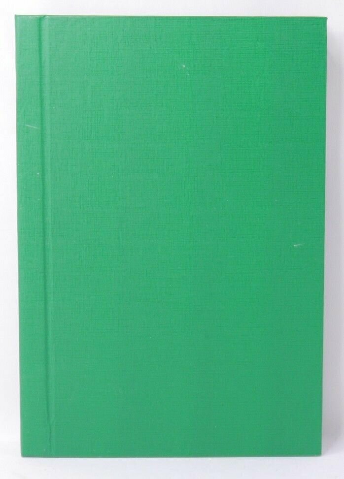 Книга канцелярская (твердая обложка) 200 листов А4 офсет клетка бумвинил зеленая (1190)