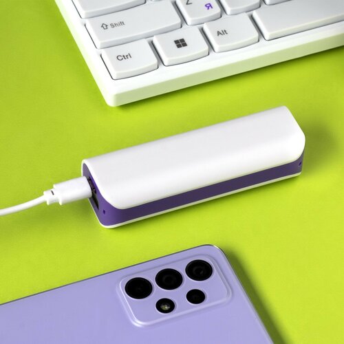 Внешний аккумулятор LuazON PB-08 2200 мАч USB 1 А провод в комплекте микс 115100₽